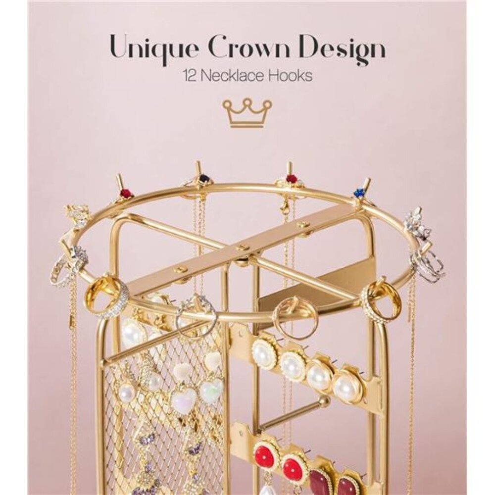 Homde Jewelry Stand Large for Dresser: Earring Necklace Organizer for modern - Picture 5 of 7